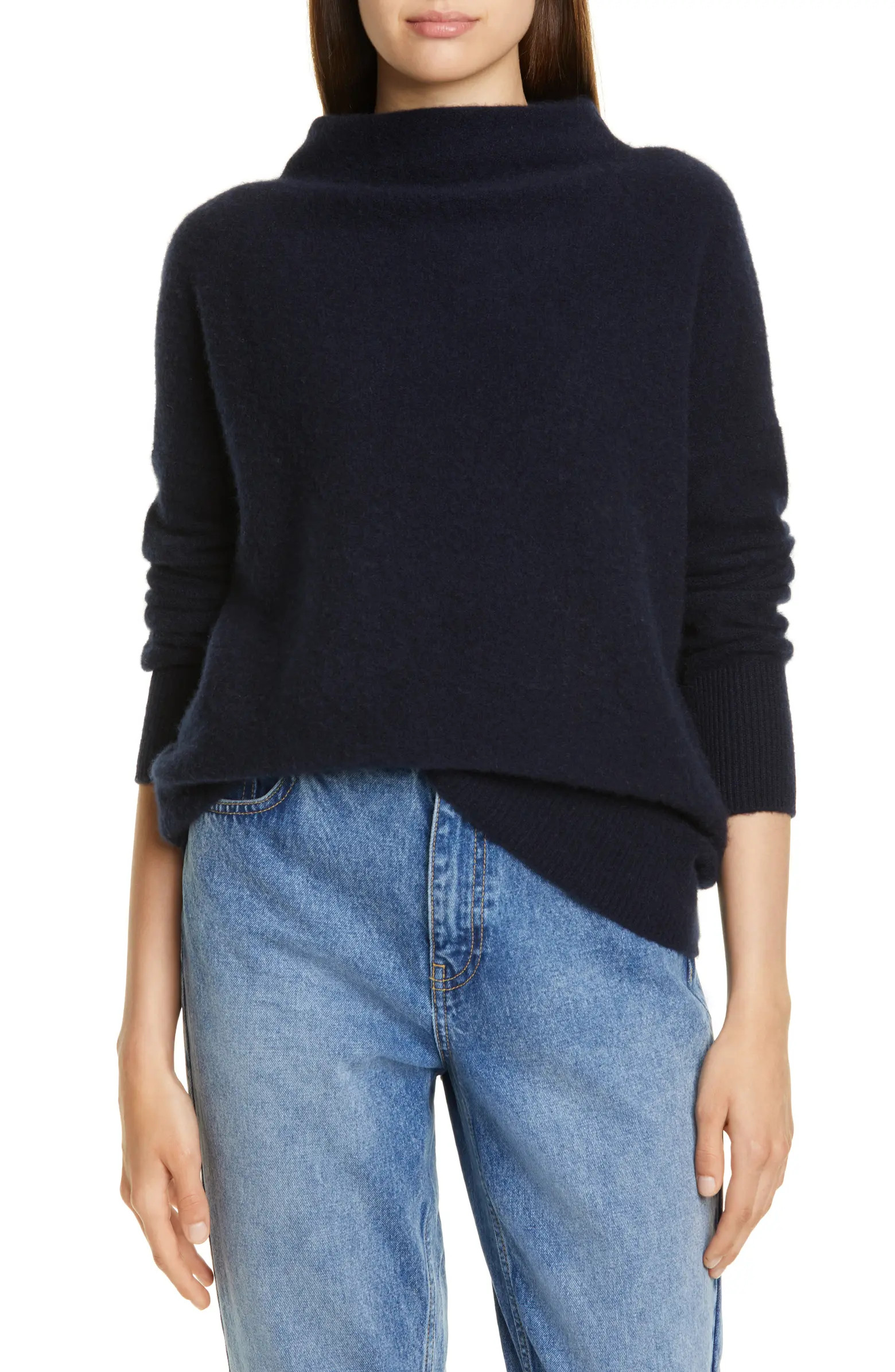 Boiled Cashmere Funnel Neck Pullover | Nordstrom