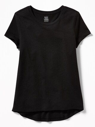 Old Navy Girls Relaxed Softest Tee For Girls Black Size L | Old Navy US