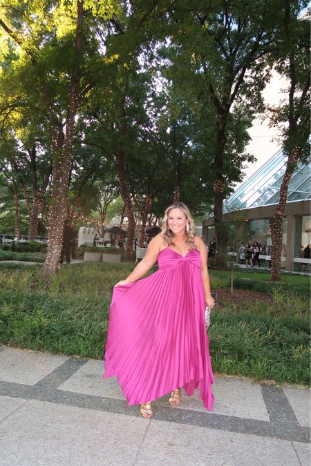 Petal and Pup pleated dress 
Perfect for a special occasion or fall wedding or the holidays! Also very comfortable!! 
Size down I’m in a size 10 
Use code SHELLI20 for discount 

#LTKparties #LTKover40 #LTKCon