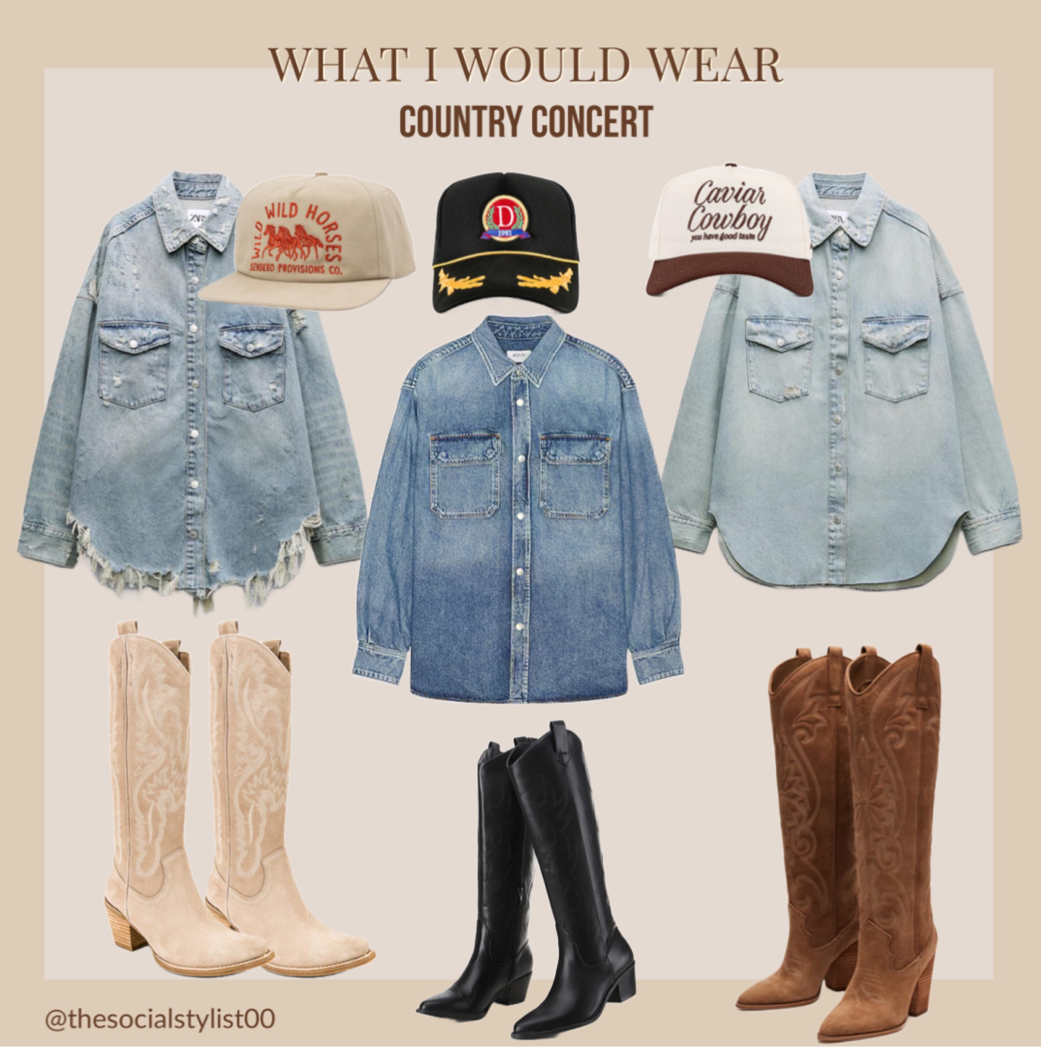 What I Would Wear to a country concert

summer fashion, country concert outfit, summer outfit, summer concert, concert fashion, trucker hat fashion, trucker hat outfit, trucker hat, cowgirl boots, cowgirl fashion, rodeo outfit, rodeo fashion, country music fesitval outfit, rock the south outfit, coors banquet outfit, morgan wallen concert outfit, koe wetzel concert outfit, hardy concert outfit, amazon, amazon fashion, amazon finds, western chic, western fashion, texas fashion, cowgirl chic, summer cowgirl outfit, tomboy fashion, denim shorts, turquoise, cowboy boots, Morgan wallen, fringe, cowboy hat, rhinestone cowboy, rhinestone cowboy boots, rhinestone cowgirl boots, shania Twain, maren morris, Riley green, Sam hunt, Zach Bryan, bachelorette party, Nashville bachelorette, bachelorette bride, Mrs, bride, bridal party, coastal cowgirl



#LTKstyletip #LTKfindsunder100 #LTKfindsunder50