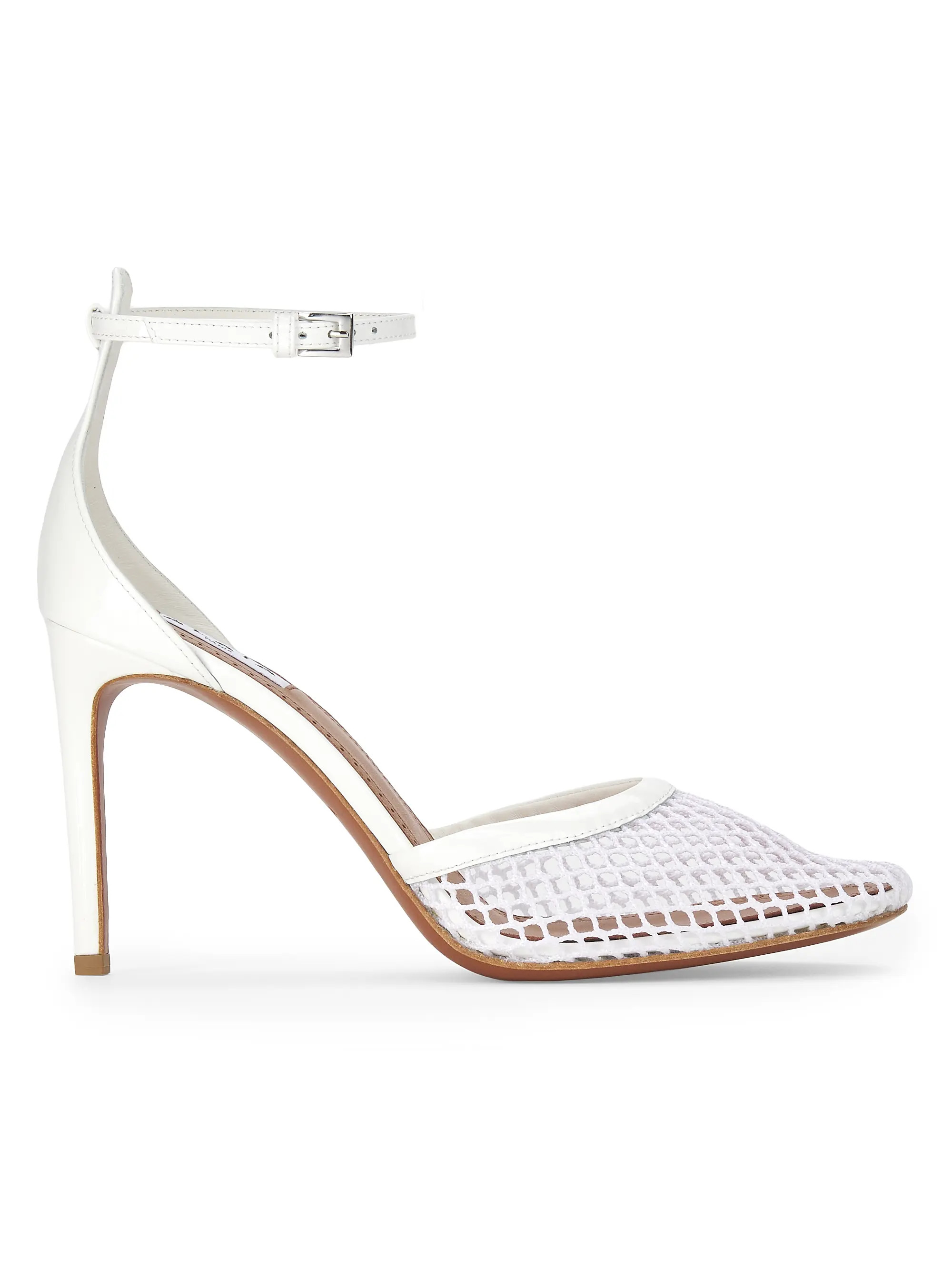 90MM Mesh & Leather Pumps | Saks Fifth Avenue