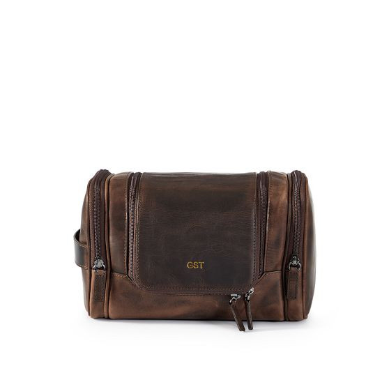 Graham Leather Hanging Toiletry Bag | Mark and Graham