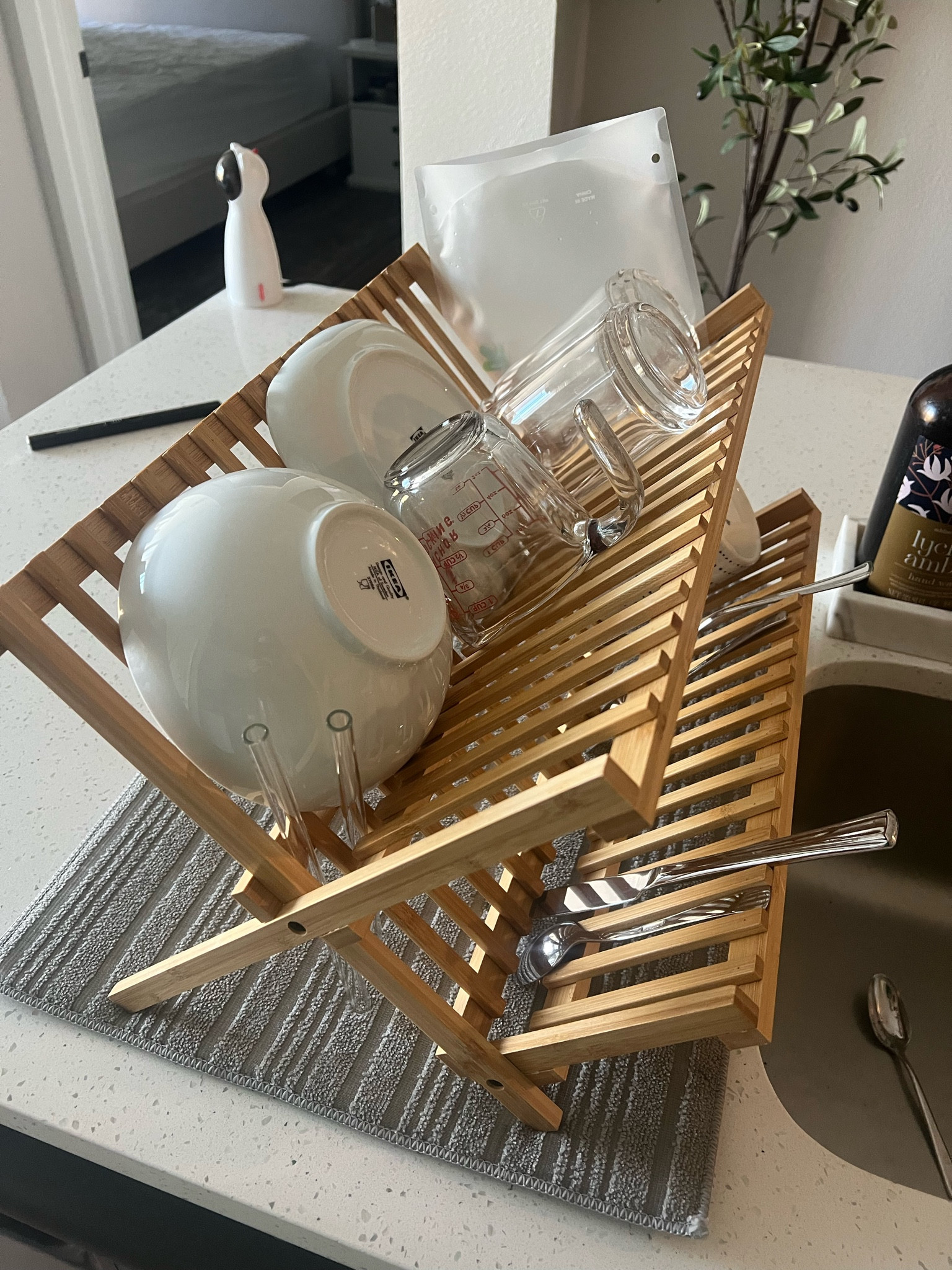 Dish drying rack that actually looks cute! #LTKhome #LTKkitchen #LTKtarget 