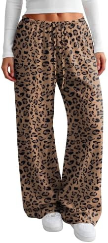 Sampeel Wide Leg Pants for Women Drawstring Elastic Waist Casual Lounge Pajamas Pants with Pocket... | Amazon (US)