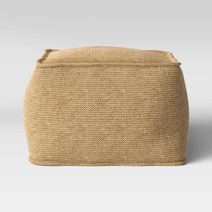 Outdoor Pouf Natural Woven - Threshold™ | Target