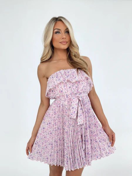 Pleated Petals Dress | Lane 201 Boutique