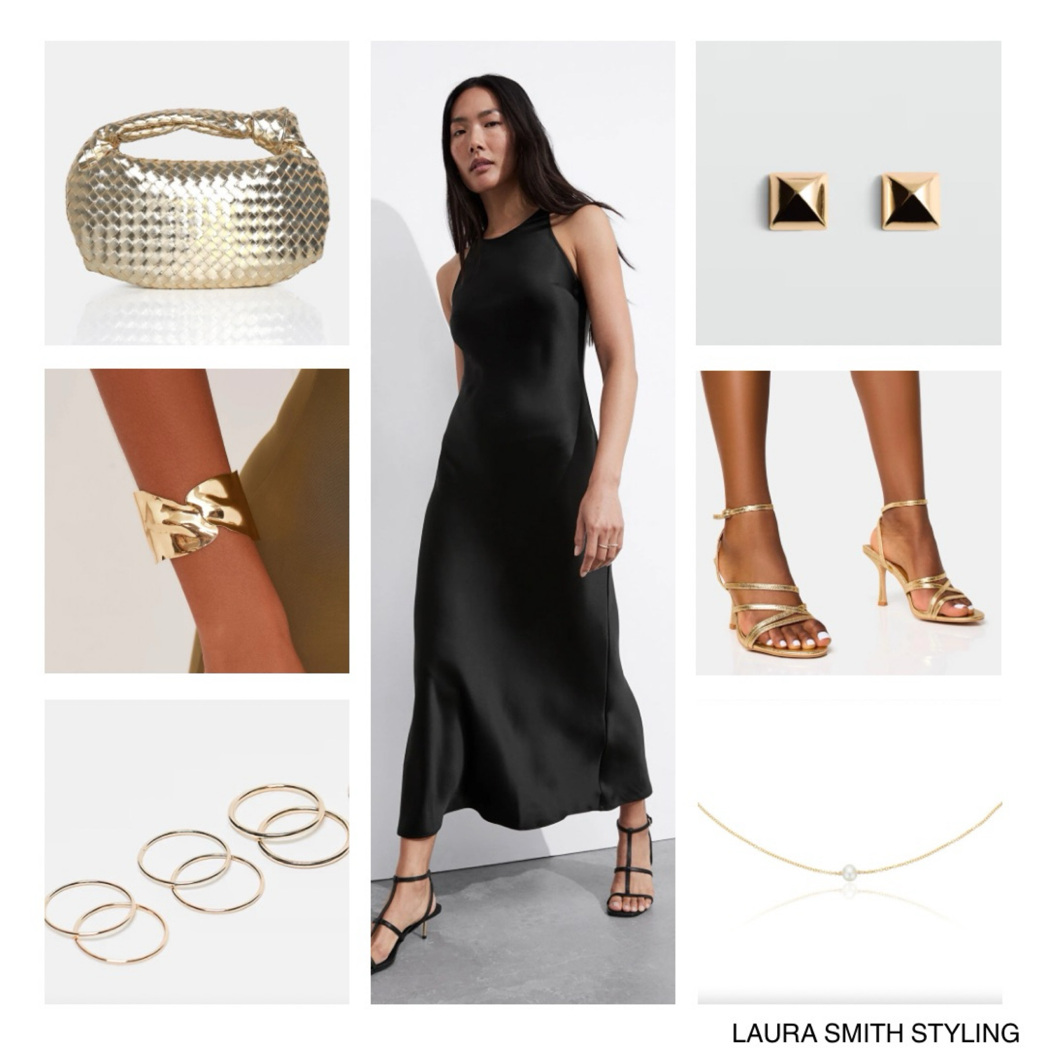 What I Wore To A Black Tie Wedding Reception 🖤

Including silk slip dress, gold woven handbag, gold strap heels, gold cuff bangle, gold square earrings, pearl chocker necklace, gold thin rings  

#LTKwedding #LTKstyletip #LTKpartywear
