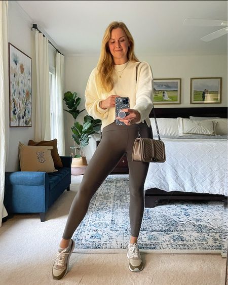 Favorite leggings and joggers for fall linked up for y’all! Love these for lounging on the weekends and workouts

Outfit idea -  cropped free people sweater with high waisted leggings and sneakers. Wearing my normal size in sweater and sized down one in the leggings 

These leggings fit and feel very similar to lululemon align leggings. Great gift idea for the holidays

#LTKfindsunder50 #LTKSeasonal #LTKstyletip