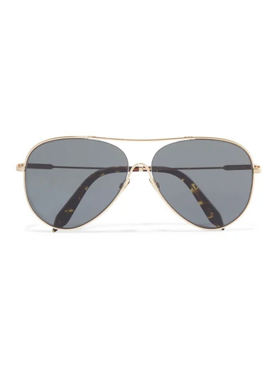 Victoria Beckham - Loop Aviator-style Gold-tone Sunglasses | NET-A-PORTER (US)