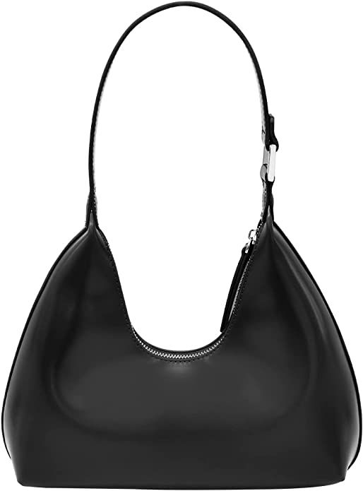 PS PETITE SIMONE Small Black Shoulder Bag Purse for Women Freya Trendy White Purse Hobo Bag Handb... | Amazon (US)