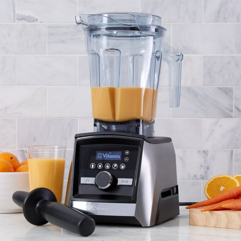 Vitamix Ascent A3500 BPA-Free Brushed Stainless Steel Blender + Reviews | Crate & Barrel | Crate & Barrel