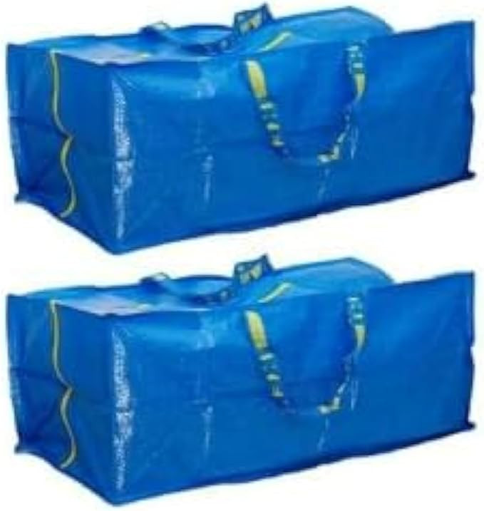 Ikea Frakta Storage Bag - Blue (2 PACK) | Amazon (US)