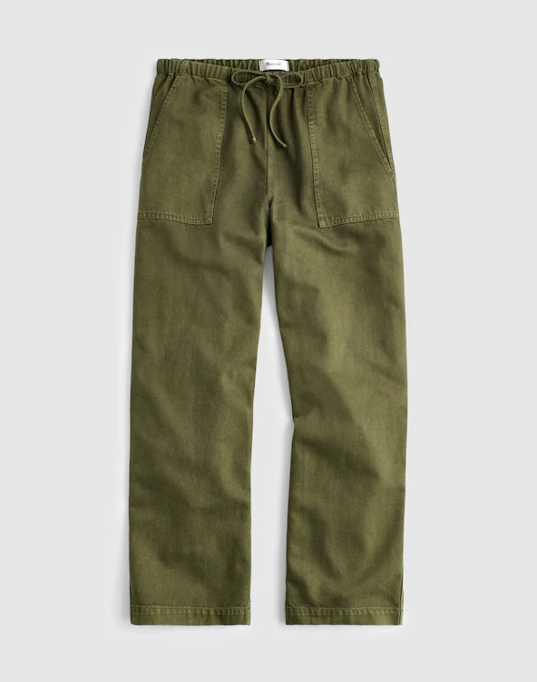 Pull-On Barrel-Leg Utility Pants in Airy Denim | Madewell