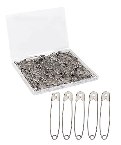 Mr. Pen Heavy Duty Safety Pins - 2 Inch, 200 Pack, Silver, Large, Bulk for Clothes | Amazon (US)