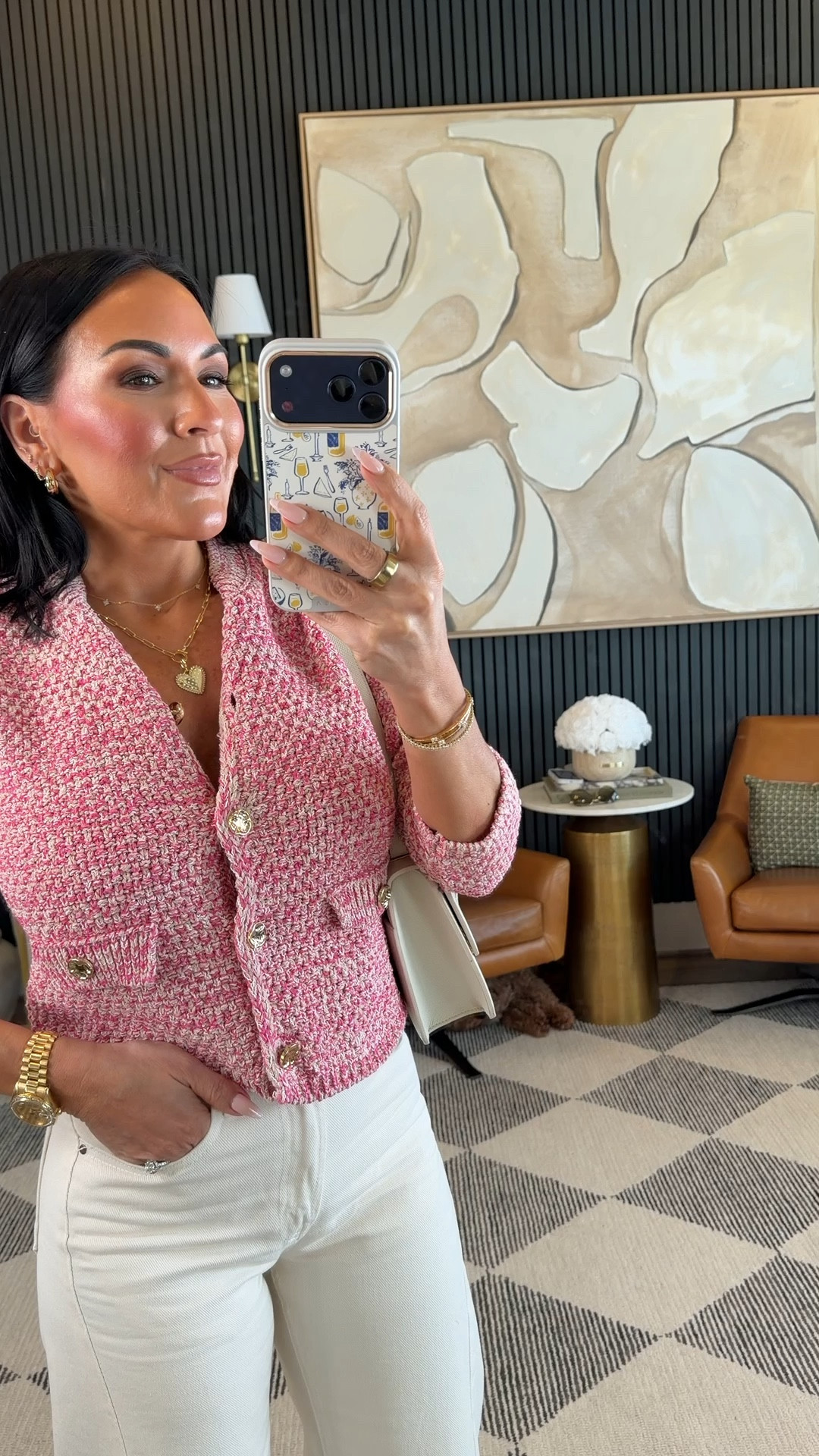 Absolutely love this look. 

In a small in top
24 in jeans 