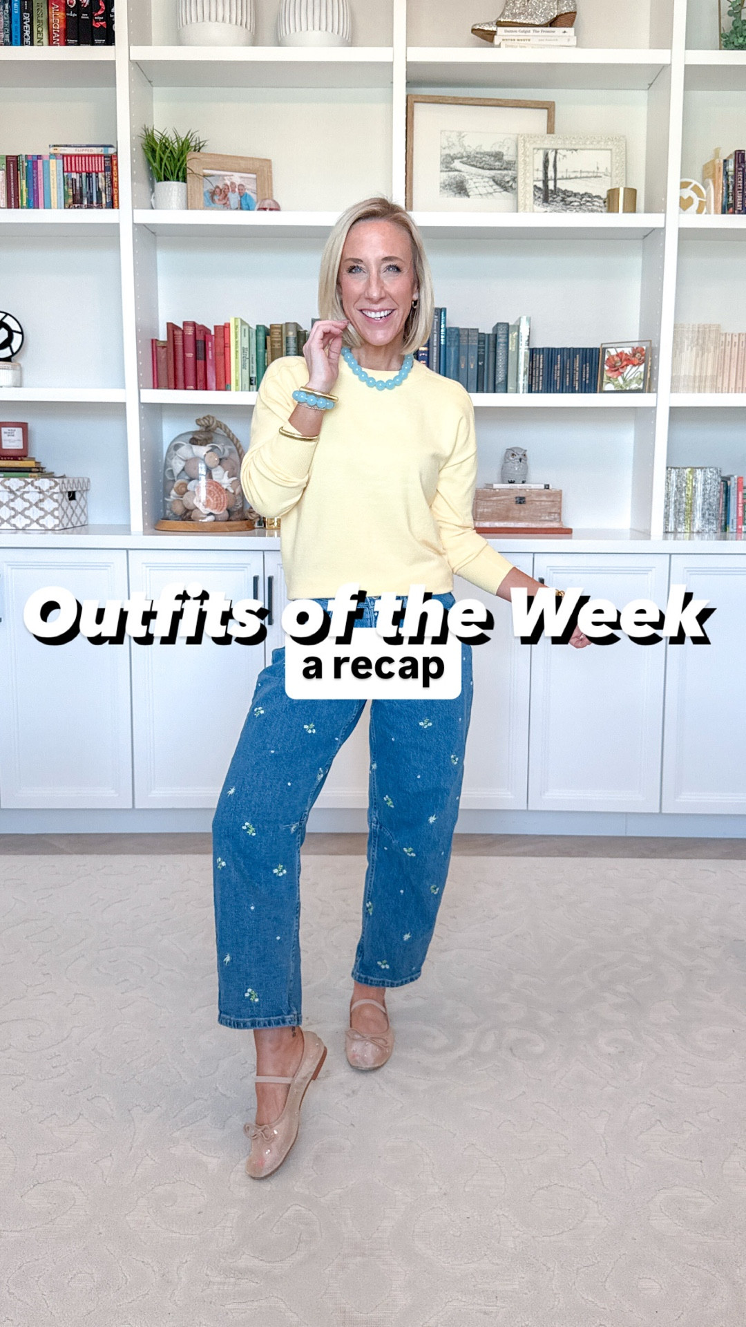 Outfits of the Week - a recap
1. Striped/Solid Two Piece Set - size small. 13 colors.
2. Two Piece Sleeveless Skort Set - size small. 10 colors.
3. T-Shirt Cap Sleeve Midi Dress - size small. 6 colors.
4. V Neck Short Sleeve Ruffle Romper - size small. 7 colors.
5. Eyelet V Neck Short Sleeve Belted Mini Dress - size small. 6 colors.
6. Drapey Utility Shorts, 4" Inseam - size XS. $22.98. 4 colors.
7.Square Neckline Cardigan Sweater w/ Short Sleeves - size XS. $24. 3 colors.
8. Embroidered Cropped Denim Jacket - size XS. $34.
9. Maxi Dress w/ Short Dolman Sleeves - size XS. $34. 2 colors.
10. Floral Lace Maxi A-Line Dress - size XS.
11. Vest - size small.
12. Blue Sweater - mine is old but I linked a super similar one!
13. ﻿﻿﻿Short Sleeve & Wide Leg Pants Two Piece Set (Pink Stripe) - size small. 11 colors.
﻿﻿﻿14. Short Sleeve & Wide Leg Pants Two Piece Set (Black Leopard) - size small.11 colors.
15. Oversized denim jacket - size small.
16. High Rise Wide Leg Denim Trousers (Stone White) - size 2, Average. 3+ colors.
17. ﻿﻿﻿Shirred Neck Shell Top - size XS. 5 colors.
18. Wide-Leg Trousers - size Small, Short. 5+ colors.
19. Short Sleeve Crew Sweater - size Small. 3+ colors.
20. Short Sleeve Cardigan - size XS. 8 colors.
21. High Rise Wide Leg Denim Trousers (Superlight Wash) - size 2, Average. 3+ colors.
22. Flutter Sleeve Mini Dress - size XS. $19.98. 6 colors.
23. Crewneck Sweater - size XS. $14.98.5 colors.
24. Embroidered Mid Rise Cropped Barrel Jeans - size 0. $32.
25. Smocked Peplum Maxi Dress - size XS. $39. 2 colors.
26. Drawstring Skort - size XS. $8.98. 2 colors.
27. Bubble Hem Drawstring Hoodie - size Small. $16.98. 2 colors.

#LTKSeasonal #LTKOver40