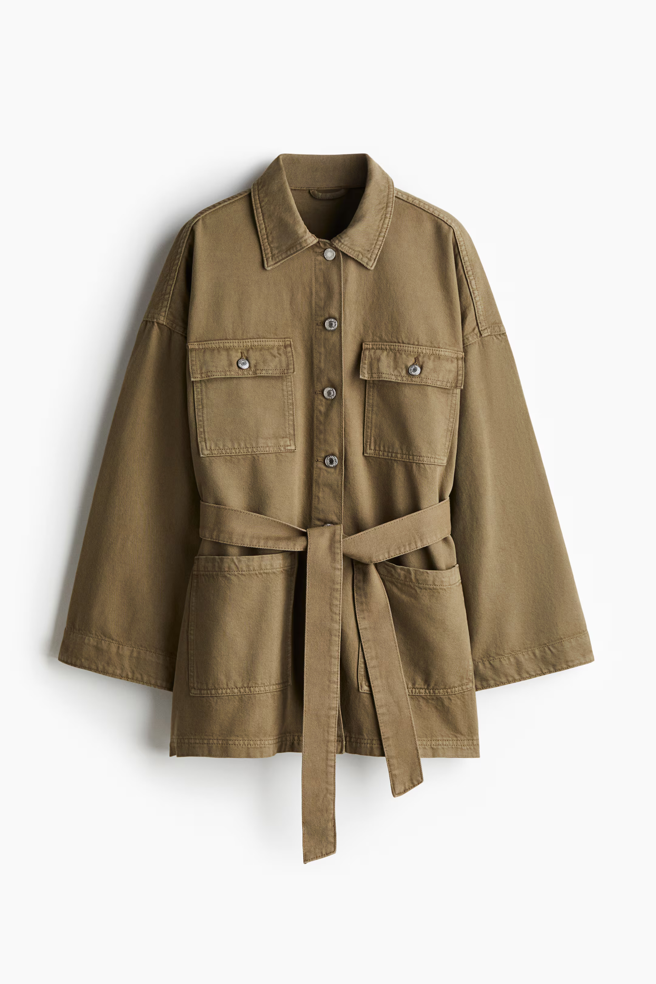 Tie-Belt Denim Jacket | H&M (US + CA)