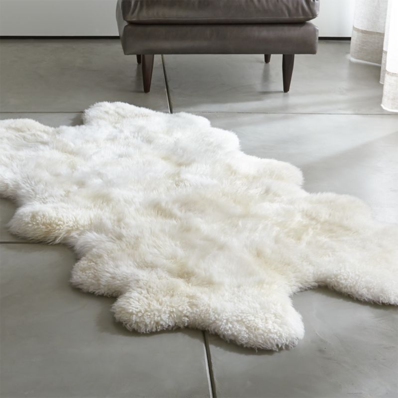 Sheepskin Throw Rug + Reviews | Crate and Barrel | Crate & Barrel