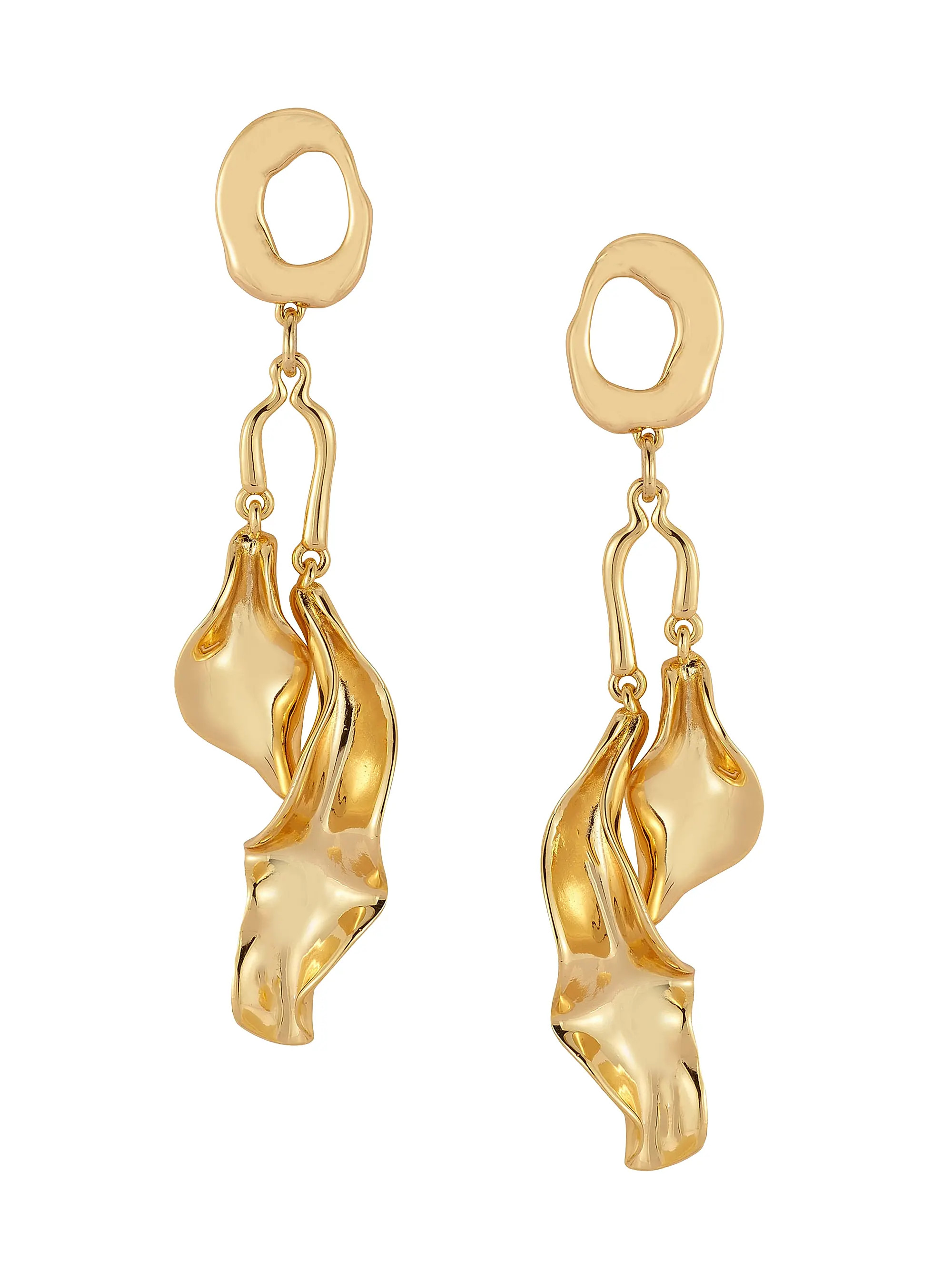 Blanca 14K-Gold-Plated Drop Earrings | Saks Fifth Avenue