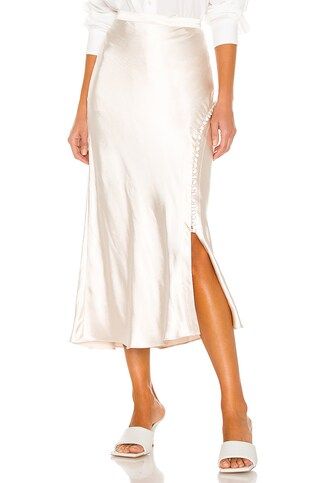 L'Academie Magda Skirt in Ivory from Revolve.com | Revolve Clothing (Global)