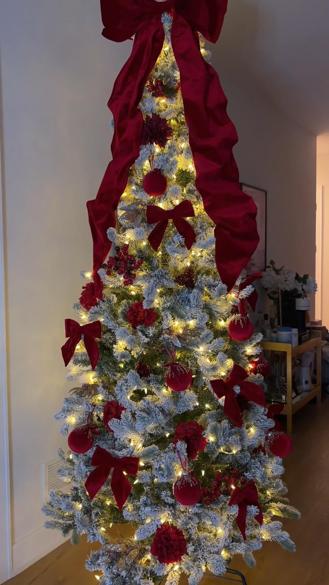 Big velvet bow topper , bow clip ornaments, Ralph Lauren Christmas tree. Best faux Christmas tree 

#LTKHome #LTKHoliday