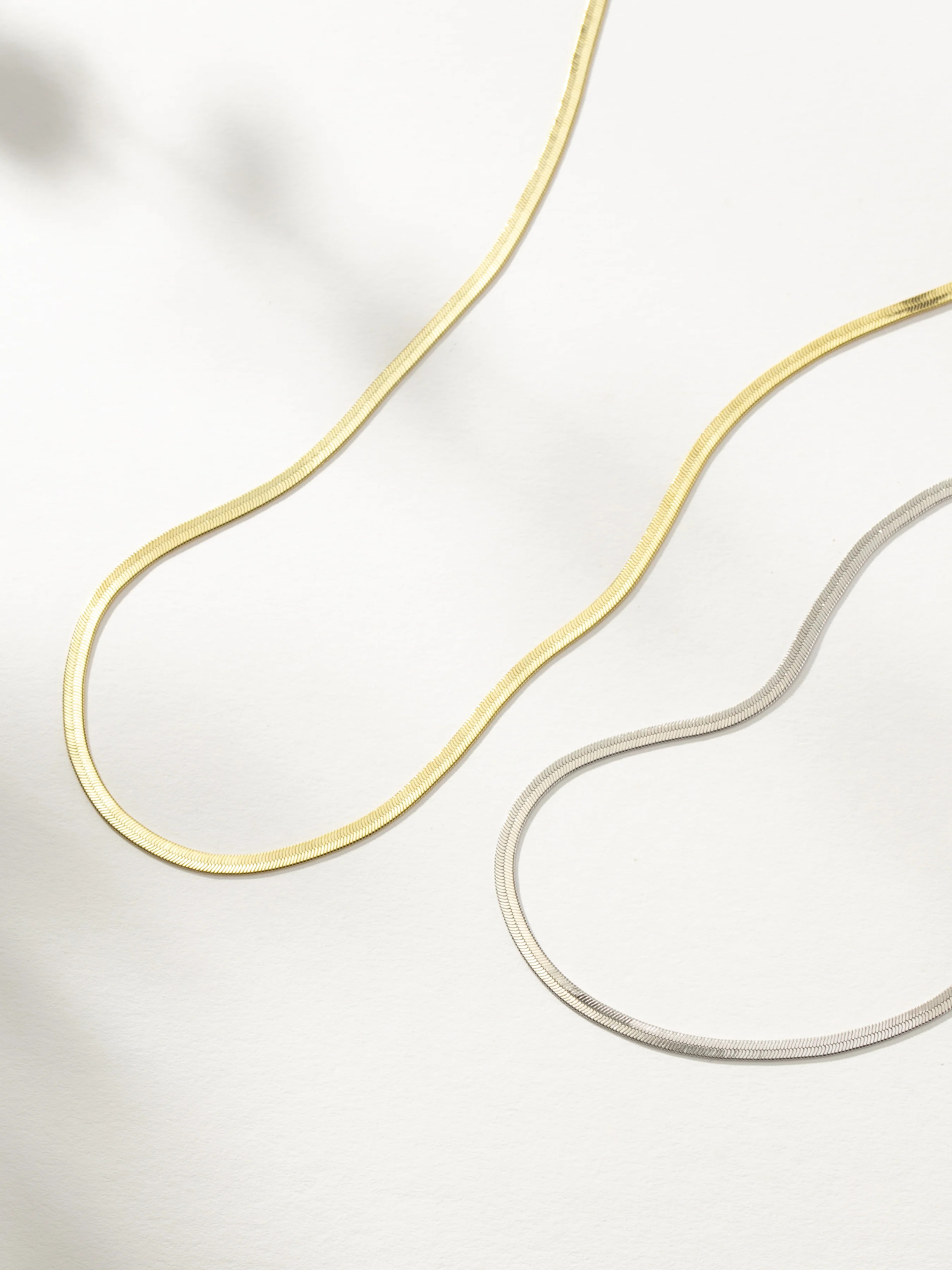 Bossy Herringbone Chain Necklace in Gold or Silver | Uncommon James | Uncommon James