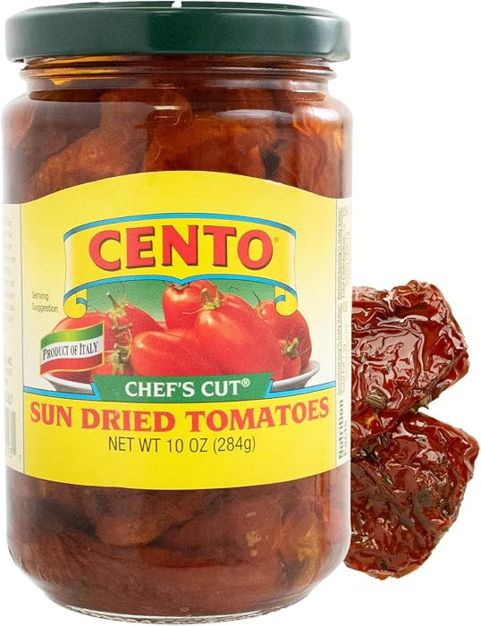 Cento Chefs Sun Dried Tomatoes in Oil & Spices for Pasta, Salad & Antipasto - Grown and Processed... | Amazon (US)