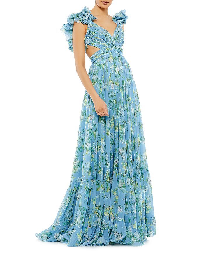 Mac Duggal Ruffled Floral Gown Women - Bloomingdale's | Bloomingdale's (US)