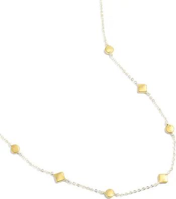 Mixed Shape Station Chain Necklace | Nordstrom