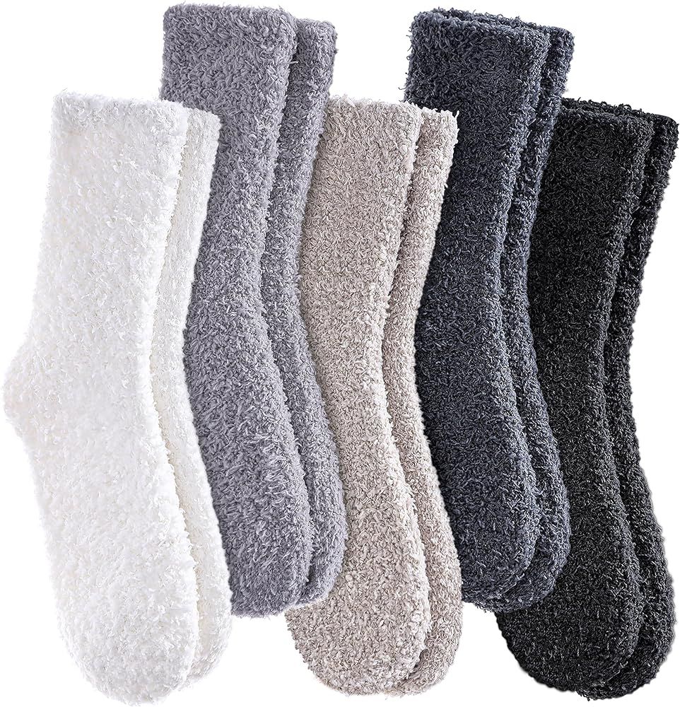 Dosoni Womens Fuzzy Socks Super Soft Fluffy Slipper Socks Cozy Warm Home Sleeping Winter Socks | Amazon (US)