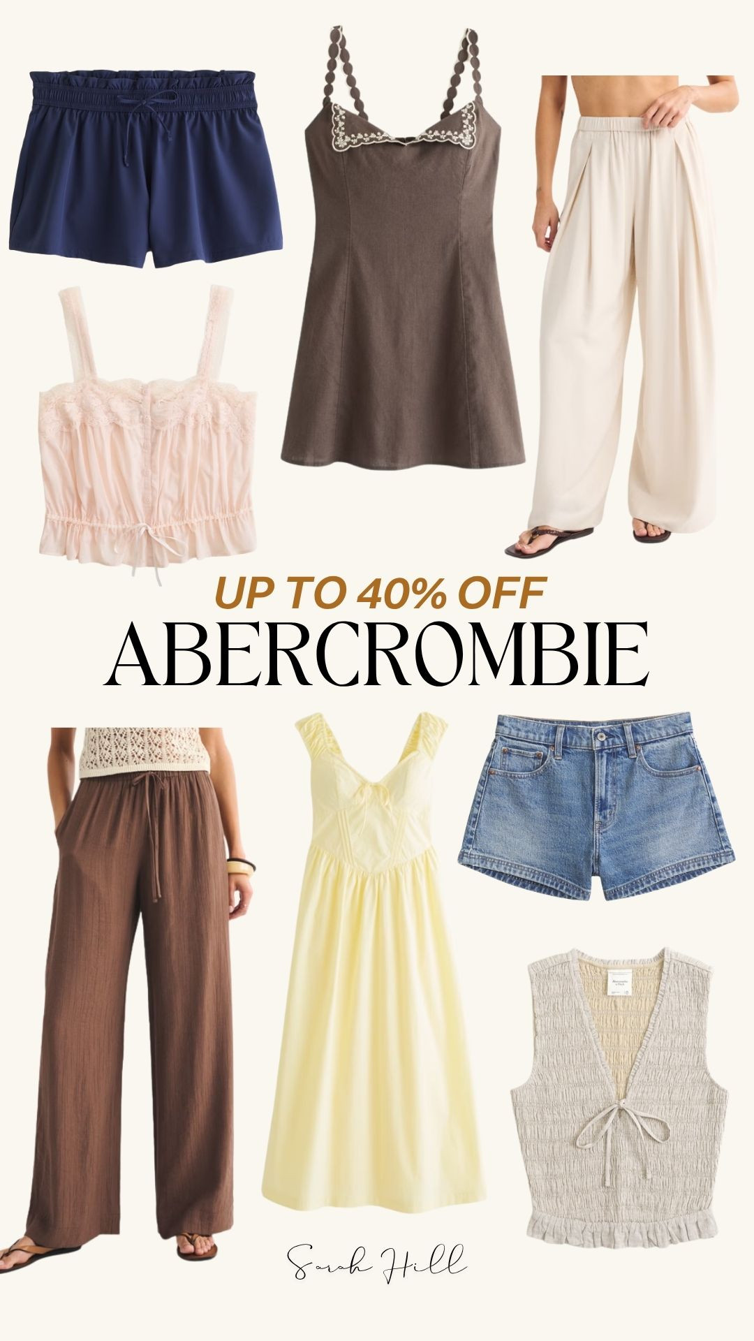 20-40% off Abercrombie sitewide for Memorial Day!  

 #LTKSaleAlert