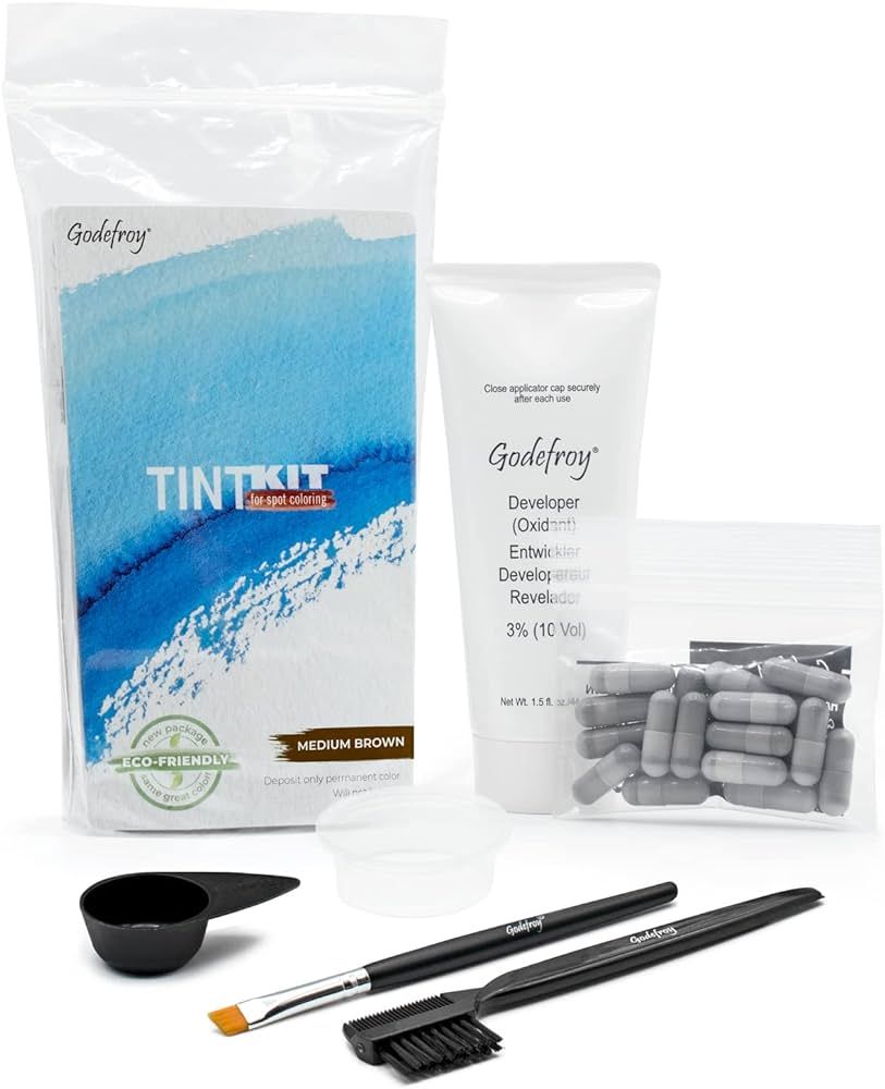 Godefroy Hair Color Tint Kit, Medium Brown, 20 Applications | Amazon (US)