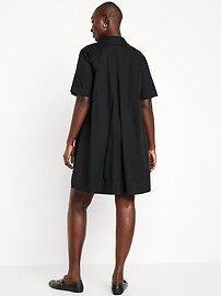 Short-Sleeve Mini Shirt Dress | Old Navy (US)