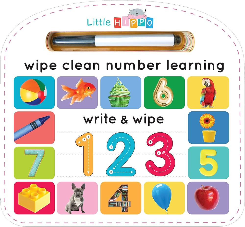 Write & Wipe 123 - Children's Novelty Learning Board Book - Wipe Clean - Educational - Numbers an... | Amazon (US)
