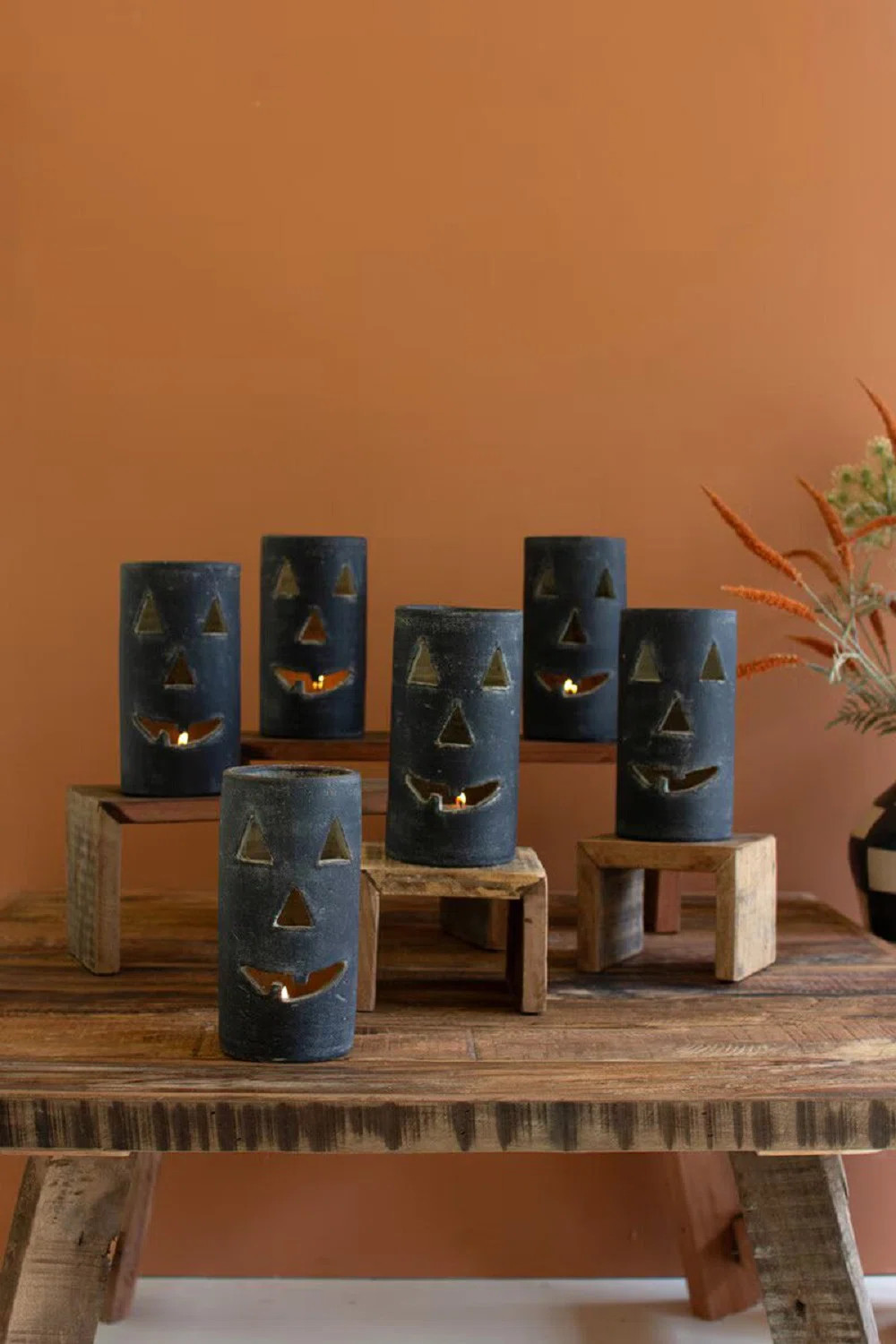 Birch Lane™ Esmeray Quinton SHORT BLACK CLAY JACK-O-LANTERN | Wayfair | Wayfair North America