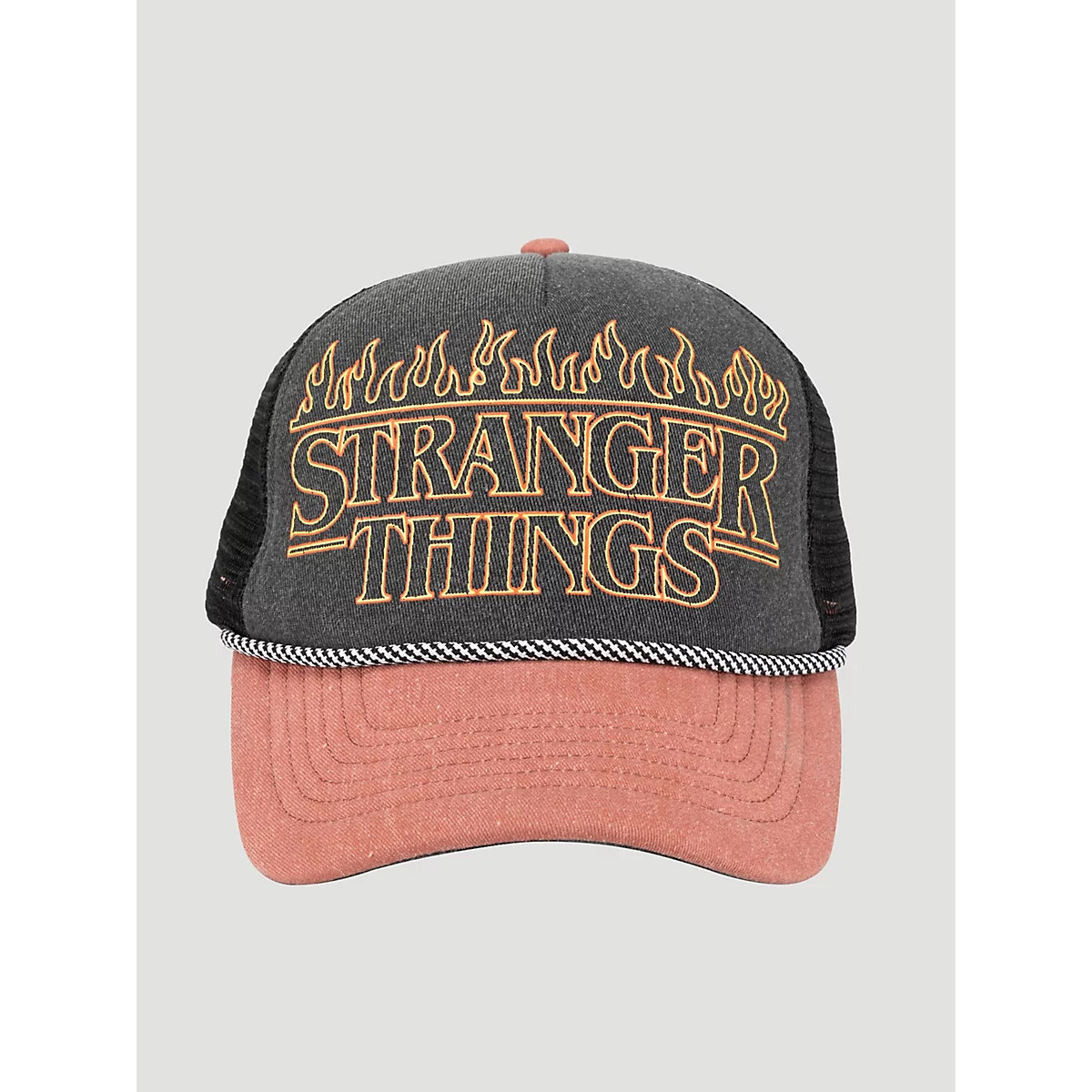 Wrangler x Stranger Things Fire Trucker Hat in Black | Wrangler