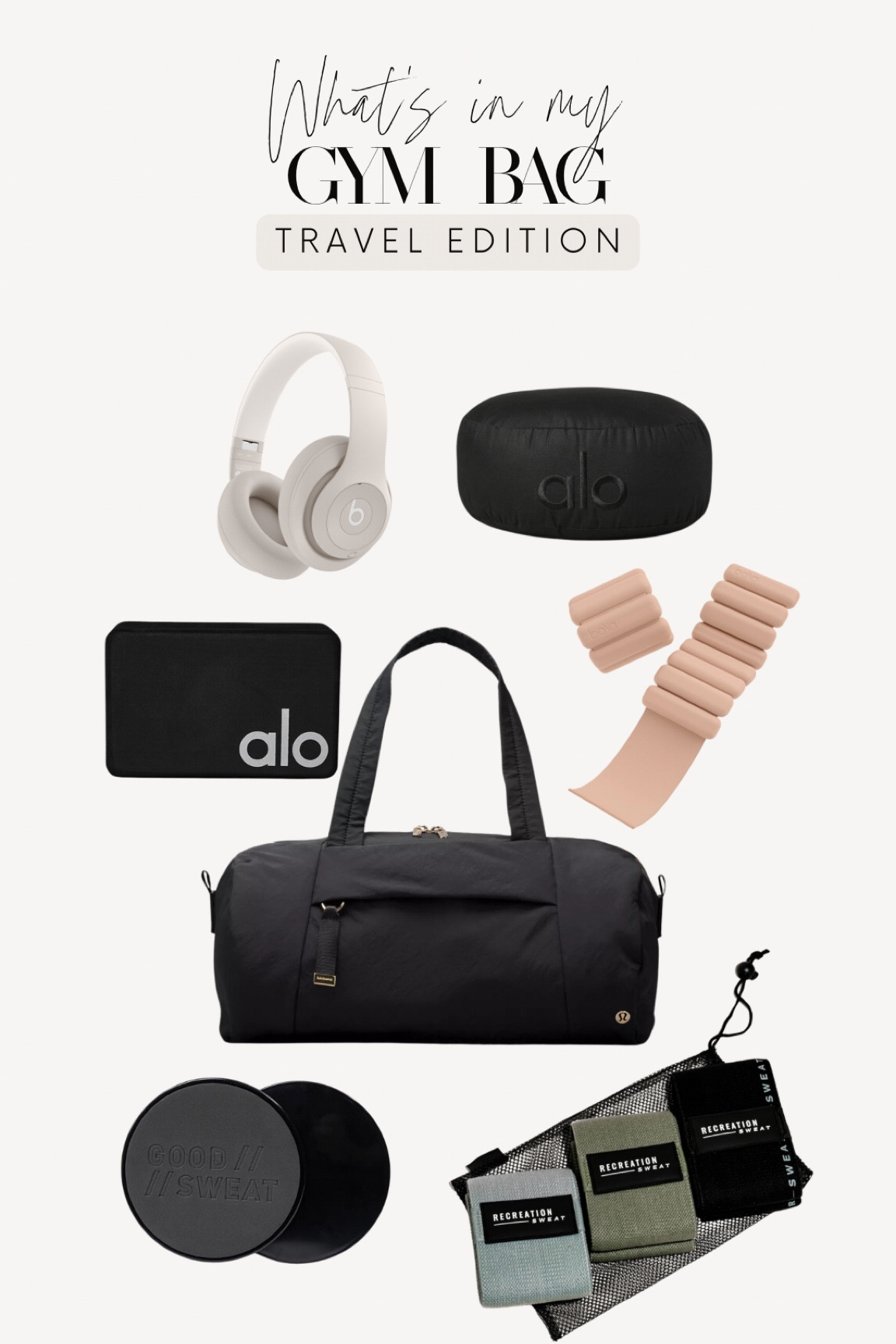 What's in my gym bag: travel edition

#LTKFitness #LTKActive #LTKTravel
