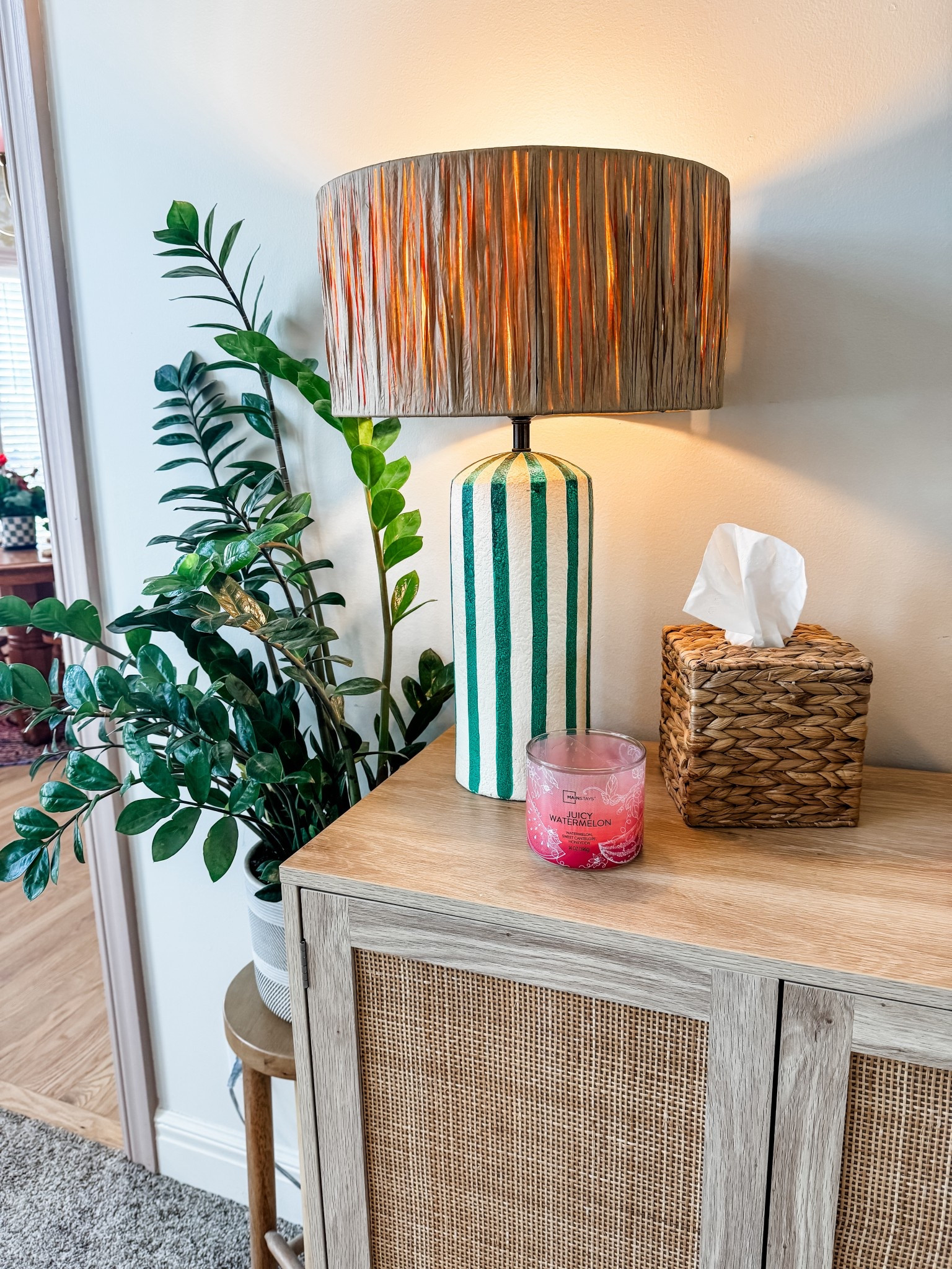 Striped paper mache table lamp

#LTKHome #LTKFamily