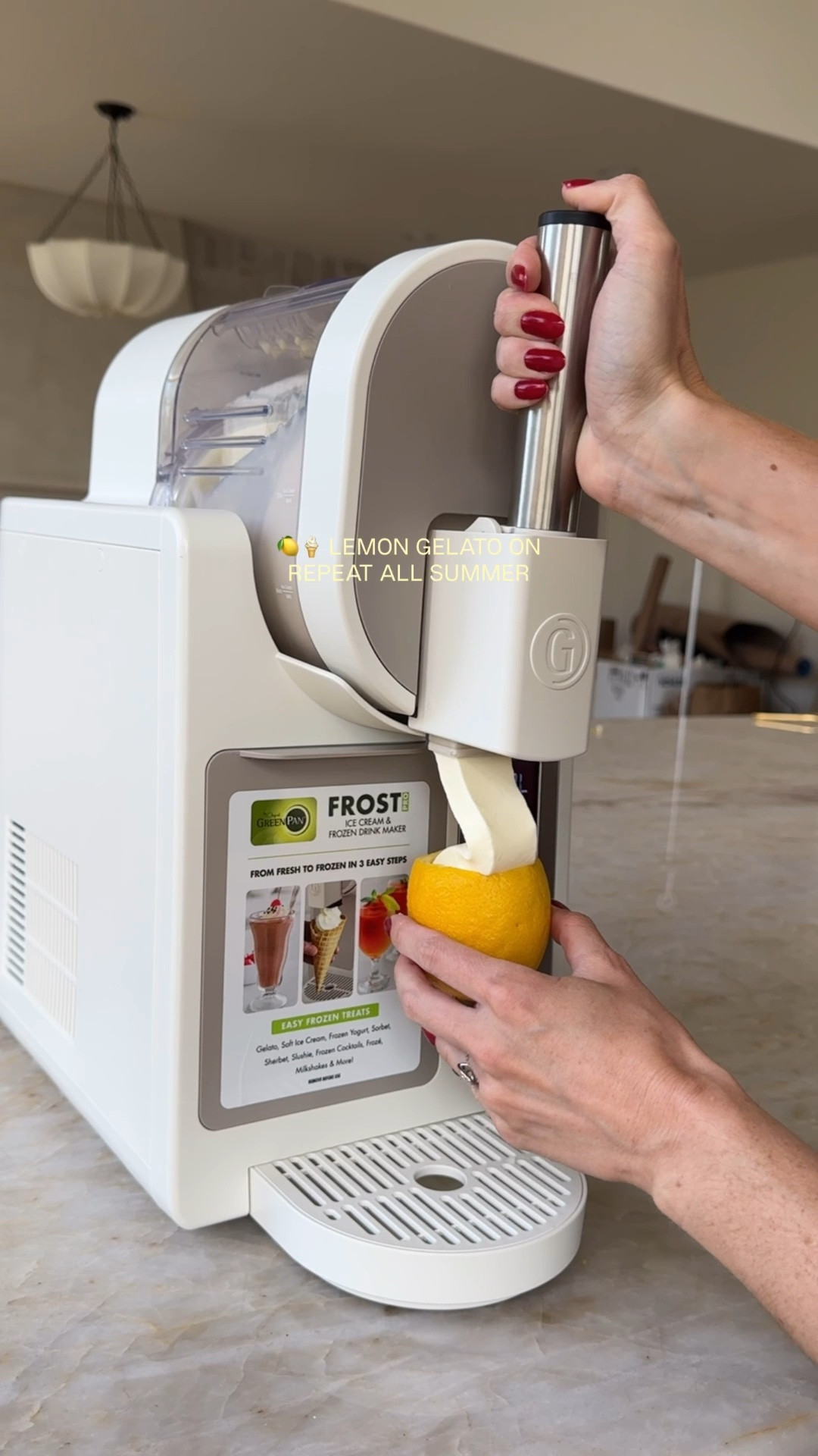 soft serve, slushie, and gelato maker that requires NO pre-freeze 👏🏼🙌🏼 I’m obsessed 🍋🍦🤩 this is the Frost from Green Pan - now $175 off!

#LTKfoodie #LTKHome