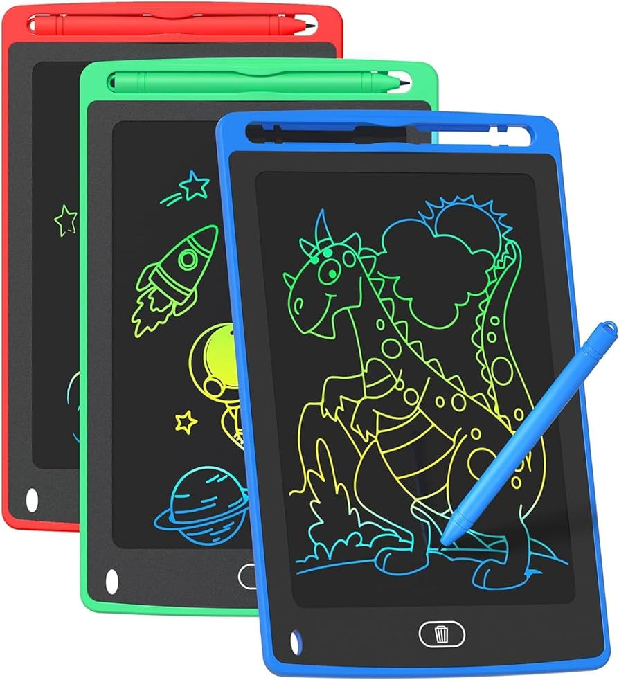3 Pack LCD Writing Tablet for Kids, 8.5 Inch Colorful Doodle Board Drawing Tablet, Educational Le... | Amazon (US)