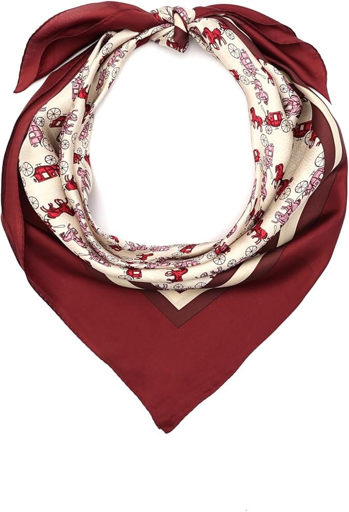 Coach womens Horse & Carriage Silk Square | Amazon (US)