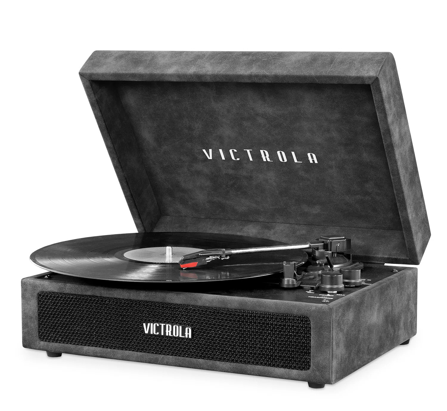 Victrola Parker Bluetooth Suitcase Decorative Record Player with 3-Speed Turntable & Reviews | Wa... | Wayfair North America
