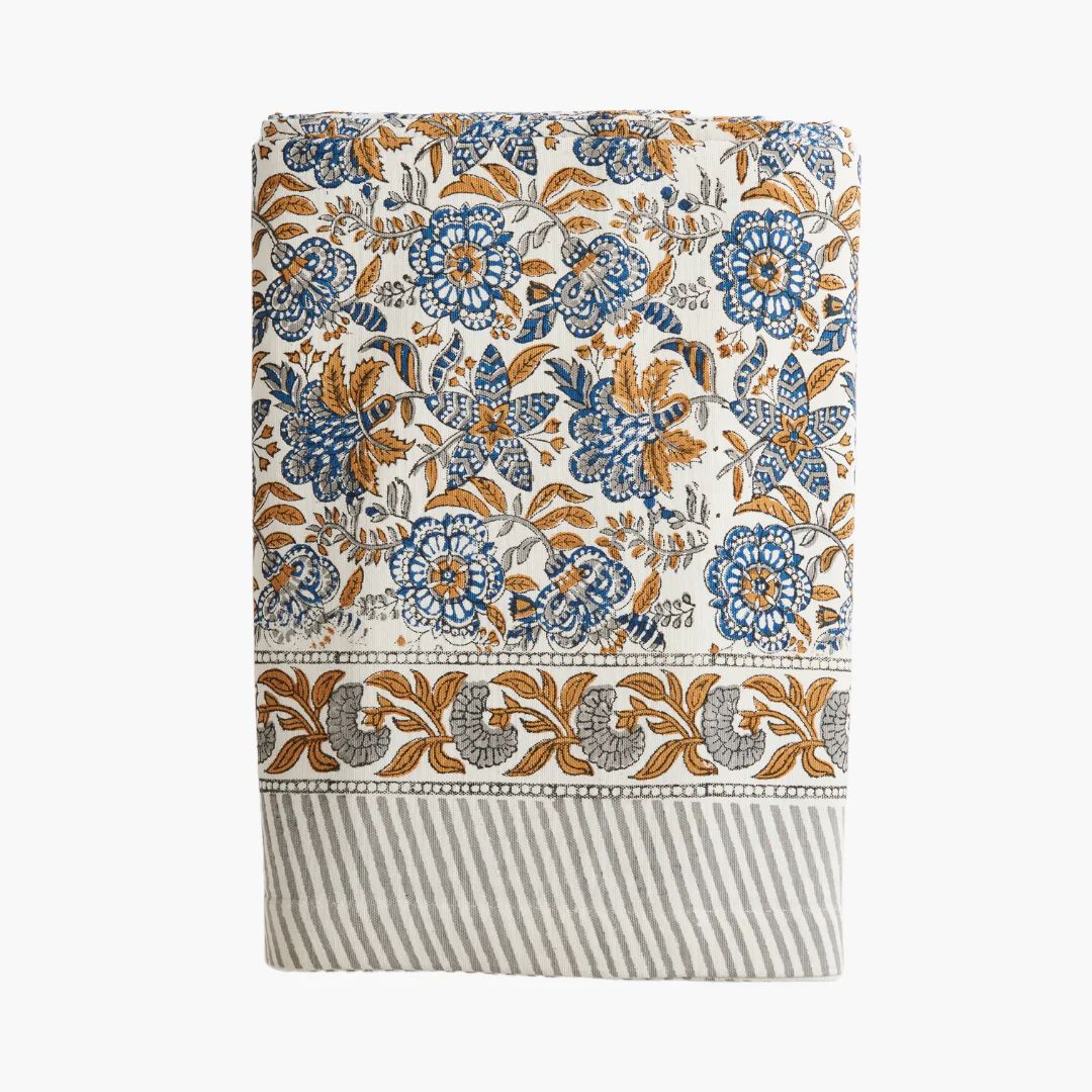 Cordoba Block Print Table Cloth | Dear Keaton