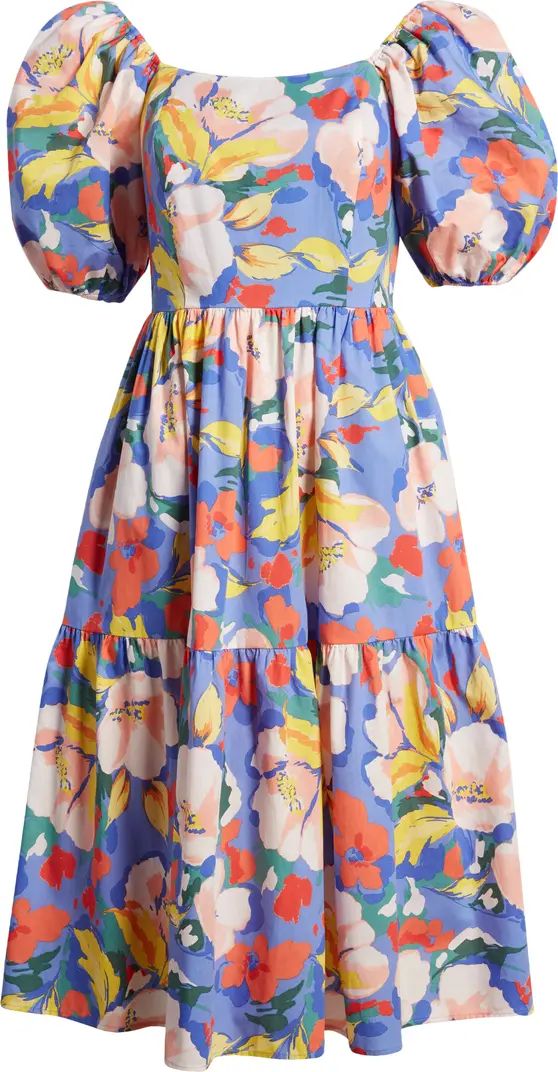 Floral Tiered Cotton Dress | Nordstrom Rack