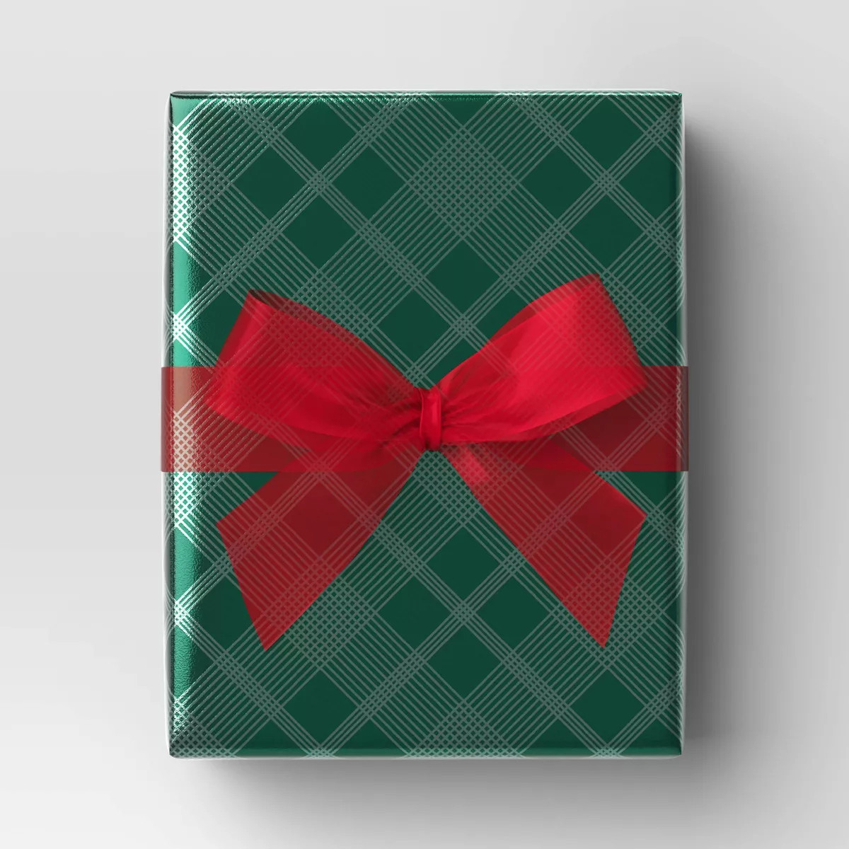 25 sq ft Plaid Christmas Gift Wrap Green - Wondershop™ | Target