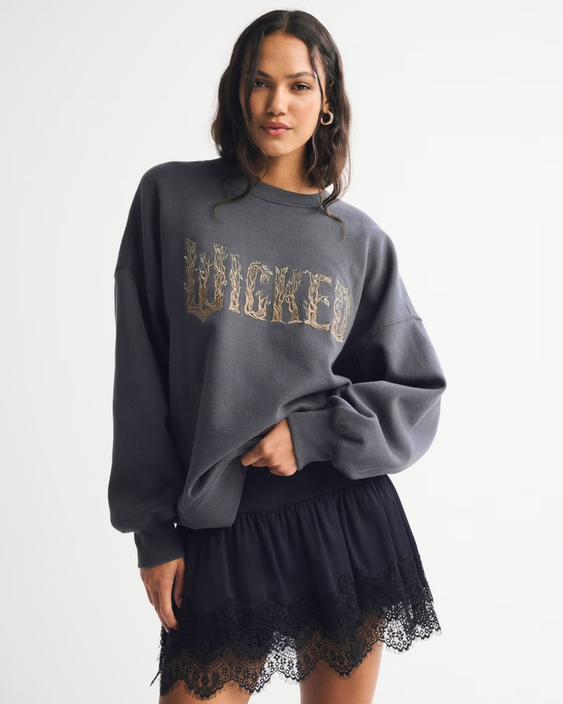 Women's Wicked Oversized Sunday Crew | Women's | Abercrombie.com | Abercrombie & Fitch (US)