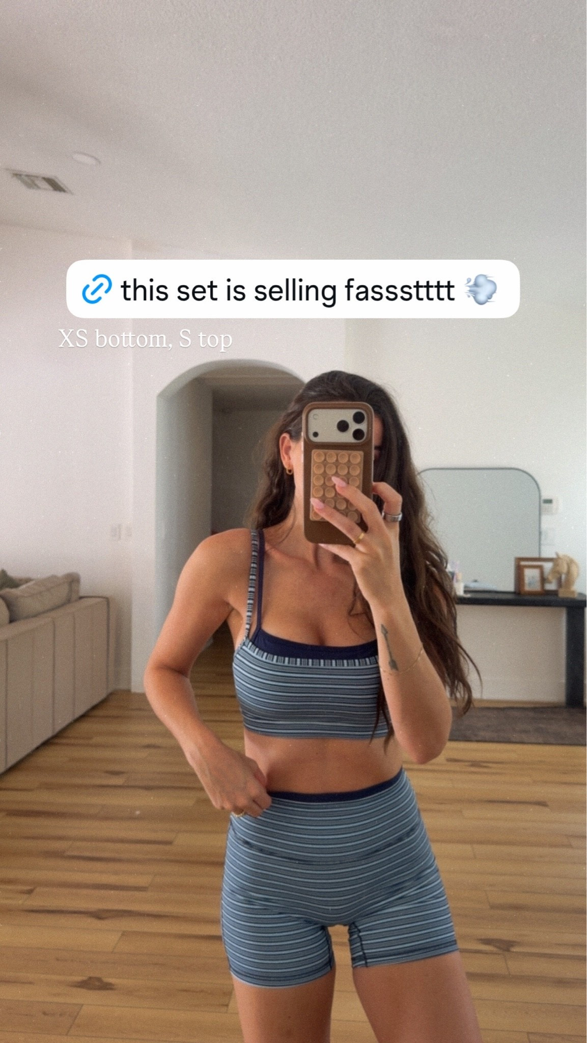 This matching activewear set is selling FAST 💨 and I totally get why. The cutest striped workout set with the most flattering fit — perfect for Pilates, strength training, hot girl walks or an everyday athleisure look. Wearing XS bottoms + S top! 🔗

#LTKActive #LTKFitness #Activewear #WorkoutSet #MatchingSet #Athleisure #WorkoutOutfit #PilatesOutfit #GymOutfit #WomensActivewear #FitnessFashion #ActivewearSet #CuteWorkoutClothes

#LTKActive #LTKdayinmylife #LTKfitnessgoals
