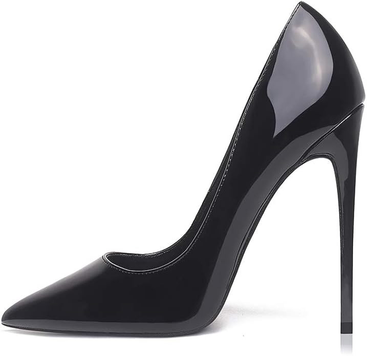GENSHUO Women Fashion Pointed Toe High Heel Pumps Sexy Slip On Stiletto Party Shoes | Amazon (US)