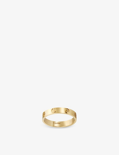 Womens Gold Love Small 18ct Yellow-gold Wedding Band 50mm | Selfridges