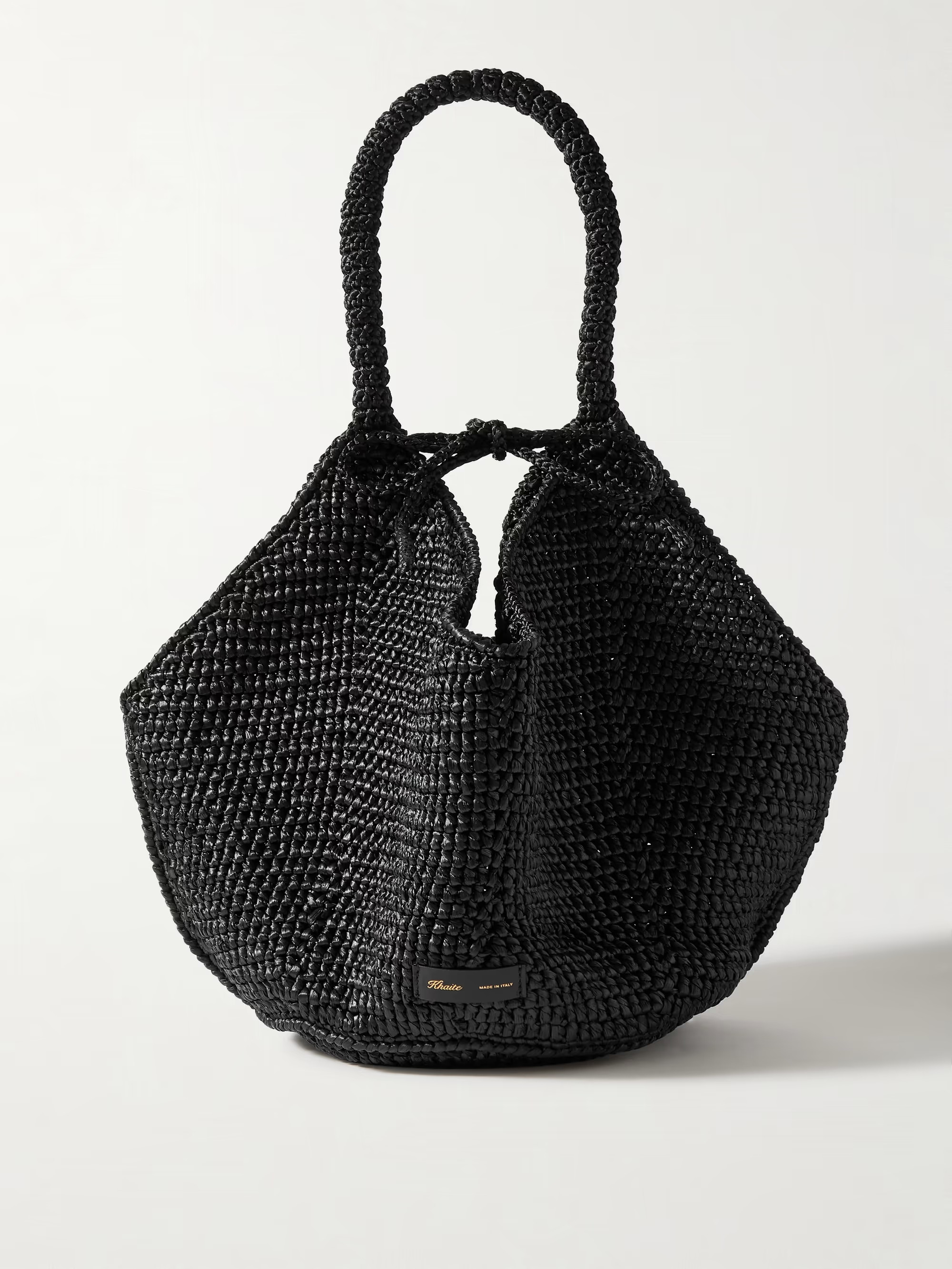 KHAITELotus medium raffia tote | NET-A-PORTER (US)